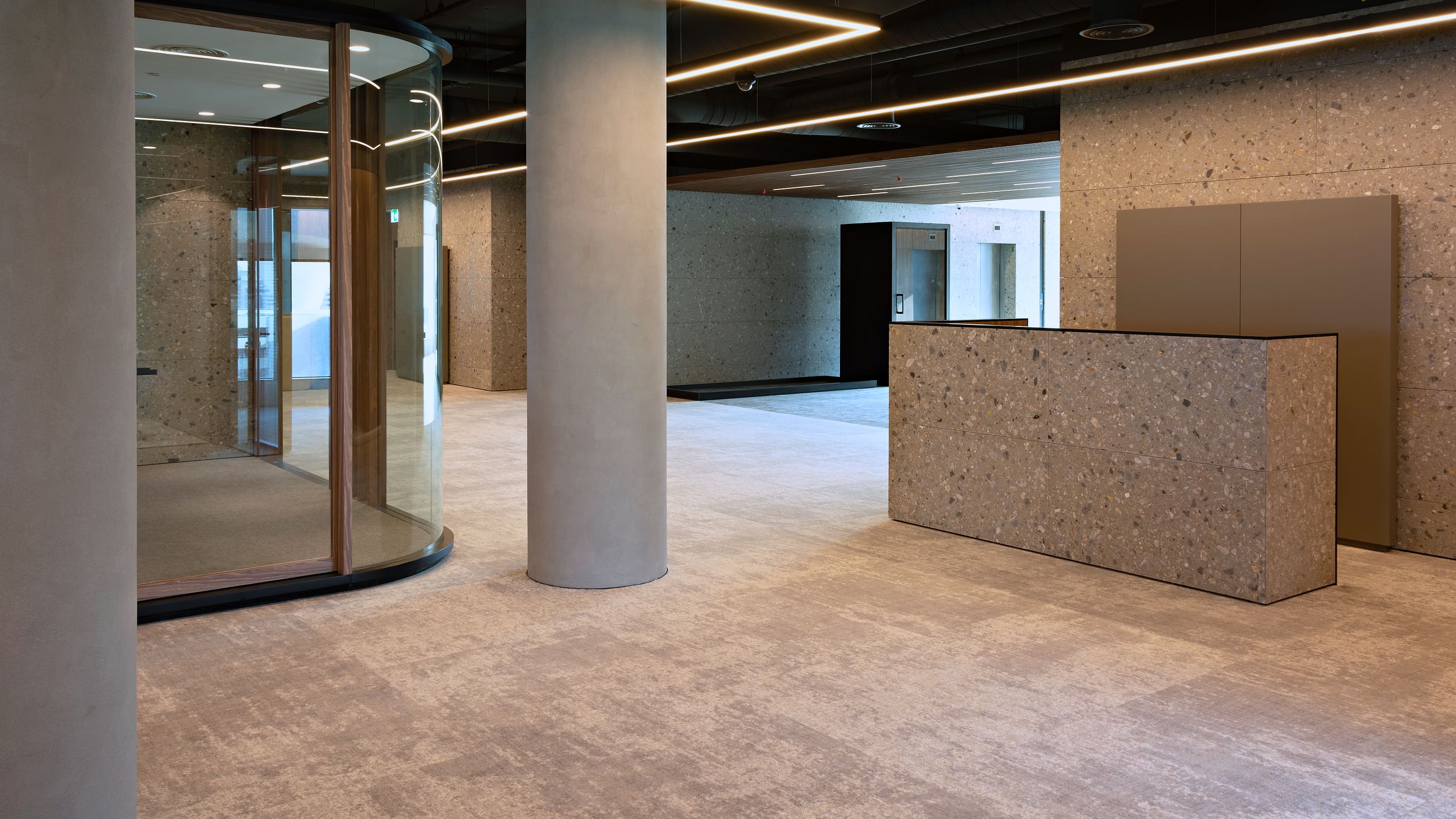 Terrazzo reception desk